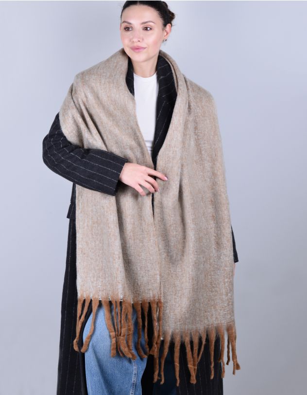 Палантин на шию з китицями | 264315-22-XX - A-SHOP