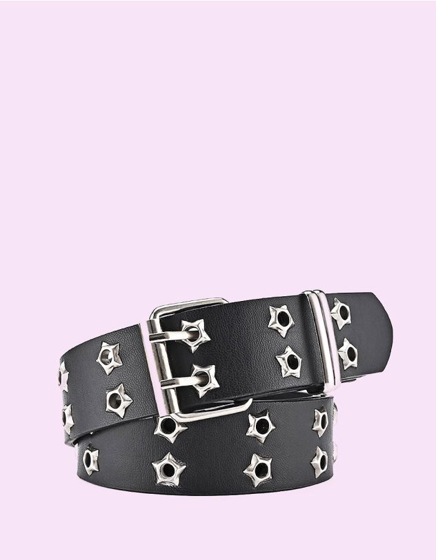 Ремінь з фурнітурою у вигляді зірок | 256078-02-XX - A-SHOP