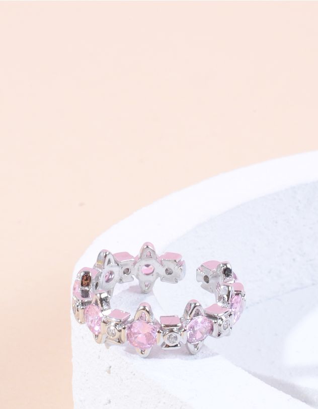 Кільце декороване стразами | 262295-05-37 - A-SHOP