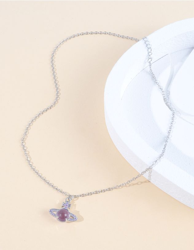 Підвіска на шию з кулоном у вигляді Сатурна | 262933-63-XX - A-SHOP