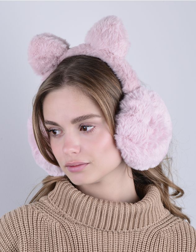 Навушники хутряні з вушками | 263632-14-XX - A-SHOP