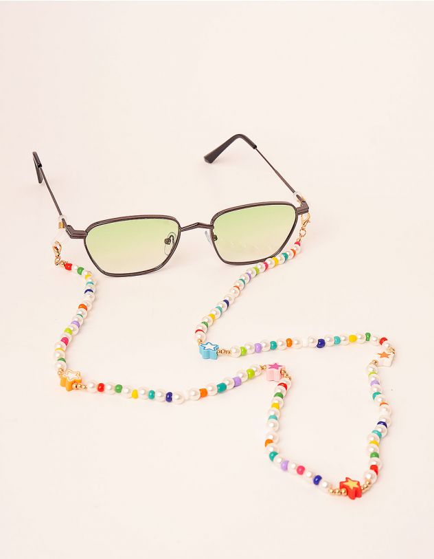 Ланцюжок для окулярів із бісеру та перлин з зірками | 250931-21-XX - A-SHOP