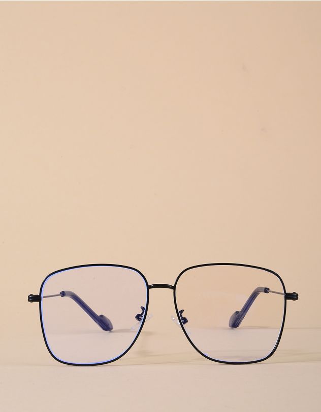 Окуляри іміджеві квадратні з прозорими лінзами | 266192-02-XX - A-SHOP