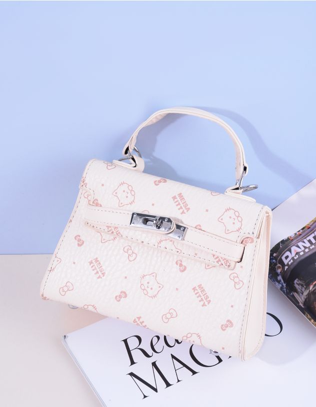 Сумка через плече з принтом у вигляді котика | 264685-40-XX - A-SHOP