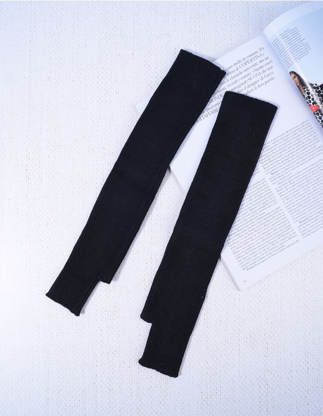 Мітенки у рубчик високі | 265237-02-XX - A-SHOP