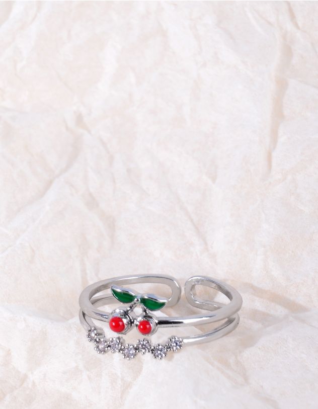 Кільце з вишнею | 267483-15-36 - A-SHOP
