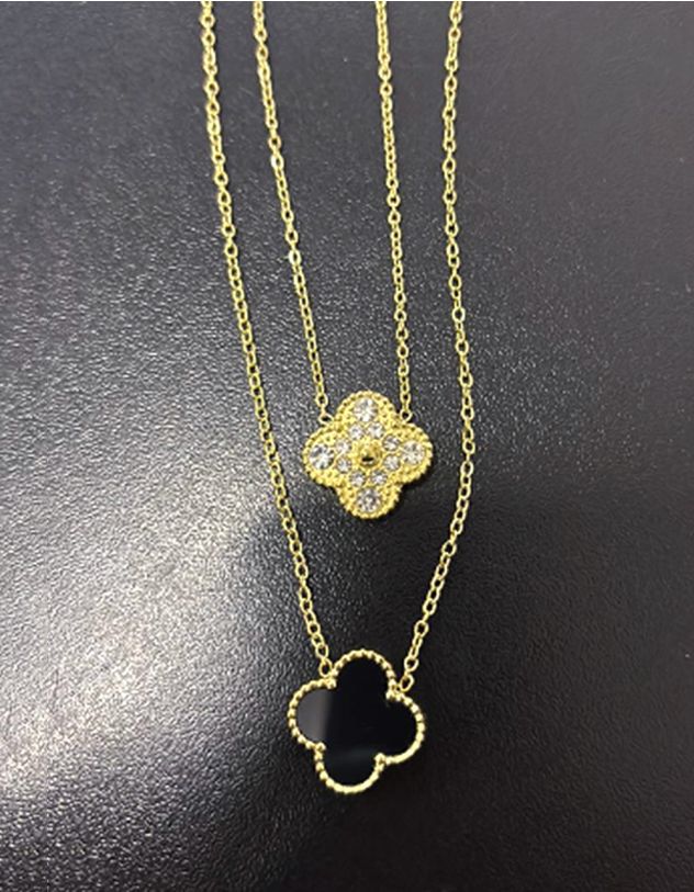 Підвіска на шию з кулоном у вигляді конюшини | 264649-09-XX - A-SHOP