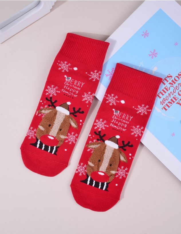 Шкарпетки з різдвяним зображенням | 263616-15-XX - A-SHOP