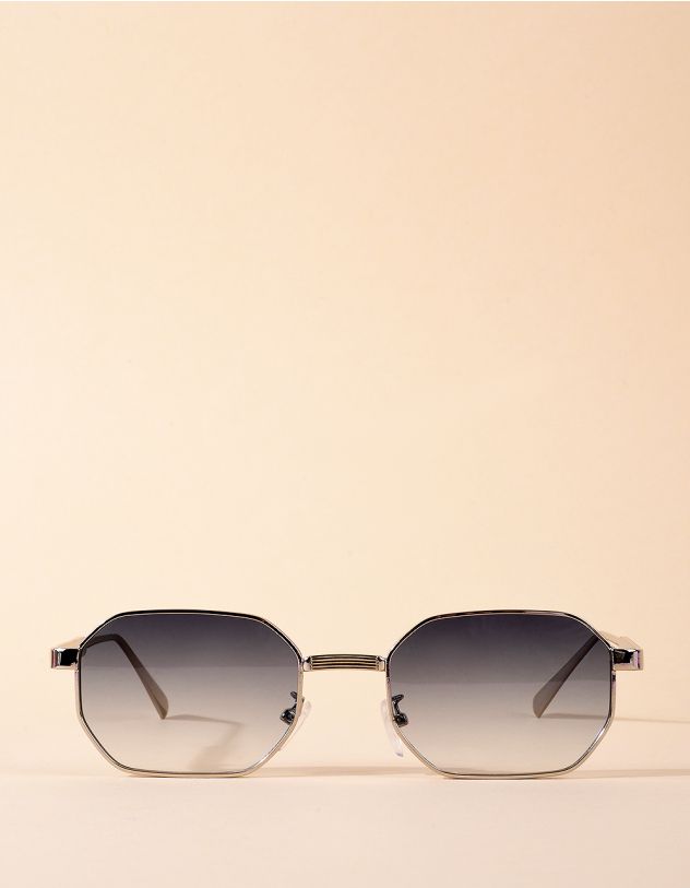 Окуляри від сонця шестикутники з тисненням на дужках | 266488-20-XX - A-SHOP