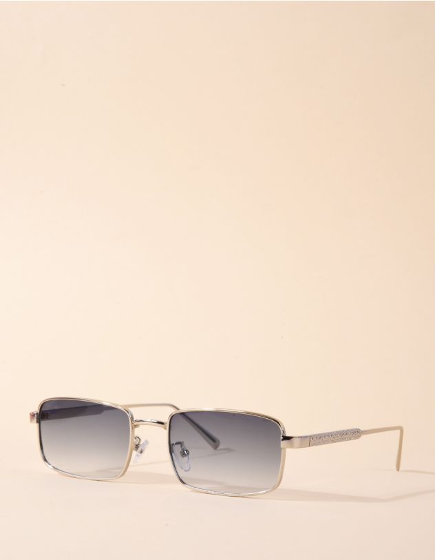 Окуляри від сонця прямокутні з тисненням на дужках | 266487-38-XX - A-SHOP