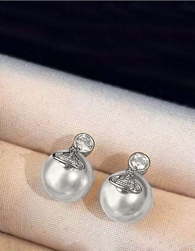 Сережки пусети з перлинами | 264115 - A-SHOP