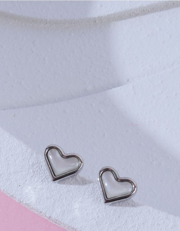 Сережки пусети у вигляді серця | 264561-05-XX - A-SHOP