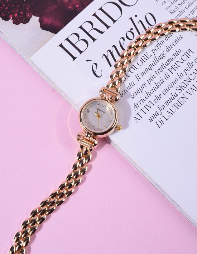 Годинник наручний з круглим циферблатом | 264934-04-XX - A-SHOP