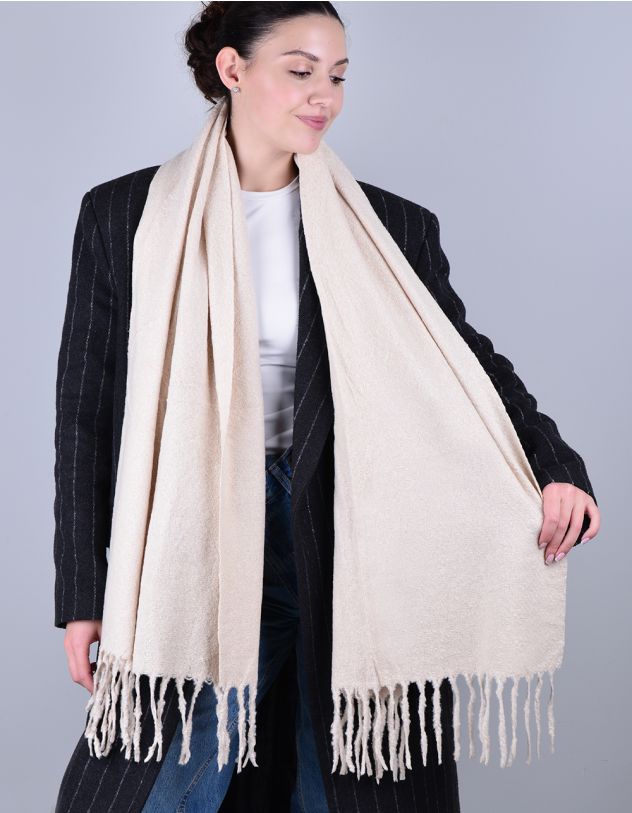 Палантин на шию з китицями | 264321-40-XX - A-SHOP