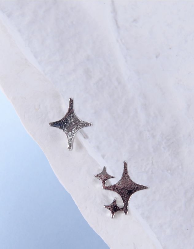 Сережки пусети у вигляді зірок | 259663-05-XX - A-SHOP