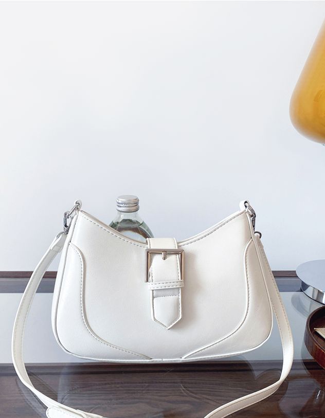 Сумка багет на довгому ремінці | 265463-01-XX - A-SHOP