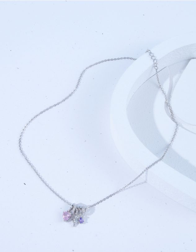 Підвіска на шию з кулоном у вигляді серця та зірки | 264281-05-XX - A-SHOP