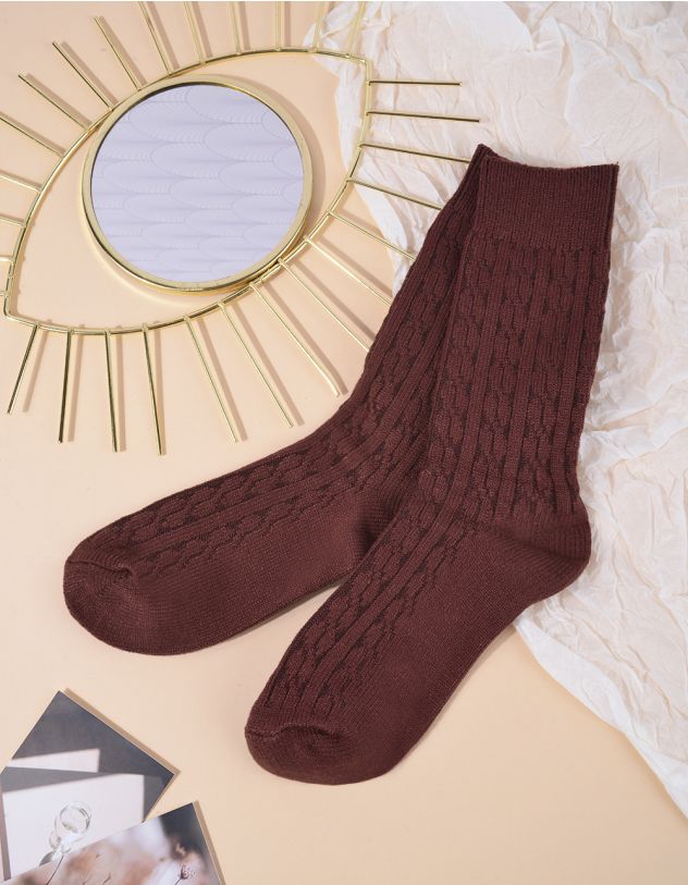 Шкарпетки з зображенням коси | 263696-12-XX - A-SHOP