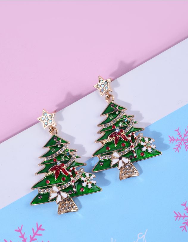 Сережки у вигляді ялинки | 265593-20-XX - A-SHOP