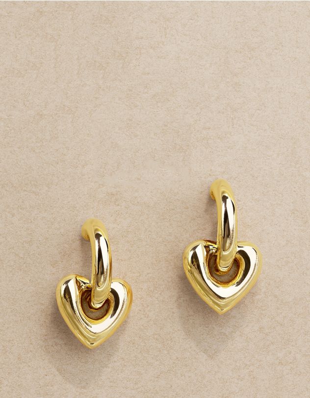 Сережки з серцями | 265855-04-XX - A-SHOP