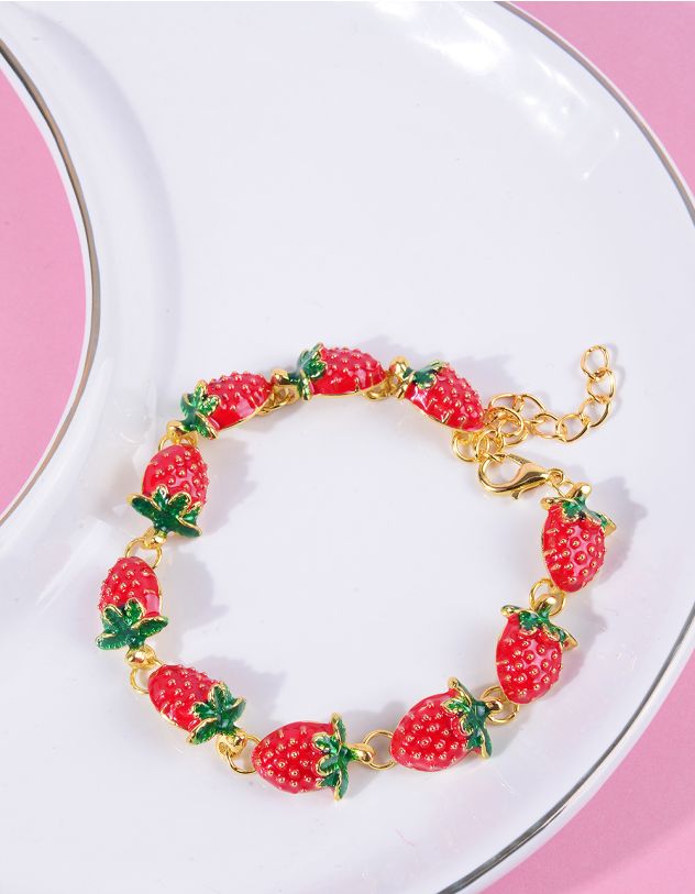 Браслет на руку у вигляді полуниці | 266340-15-XX - A-SHOP