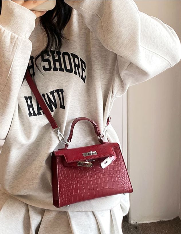 Сумка через плече під шкіру крокодила | 264229-15-XX - A-SHOP