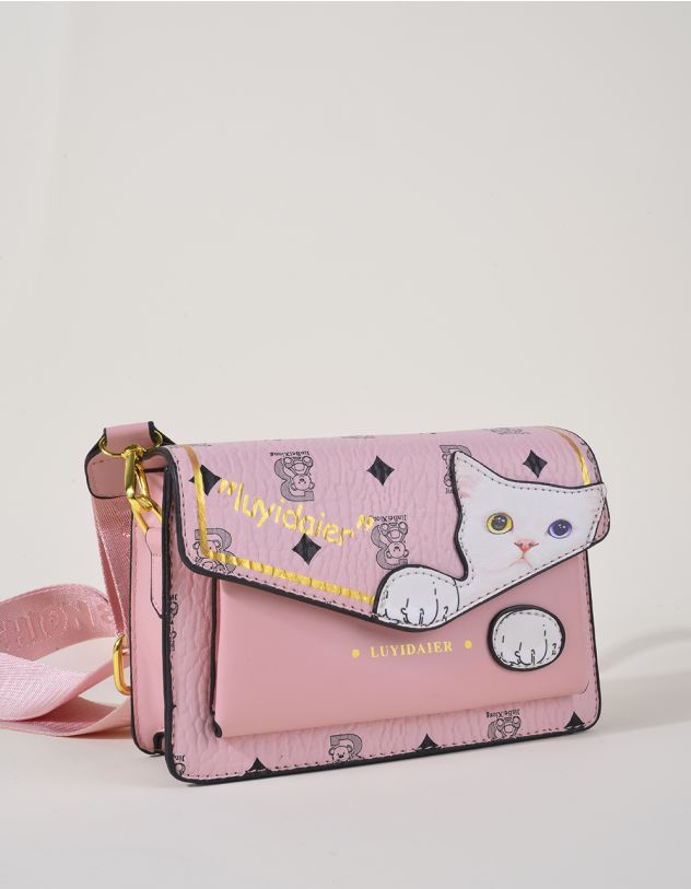 Сумка кросс боді з зображенням кота | 264278-14-XX - A-SHOP
