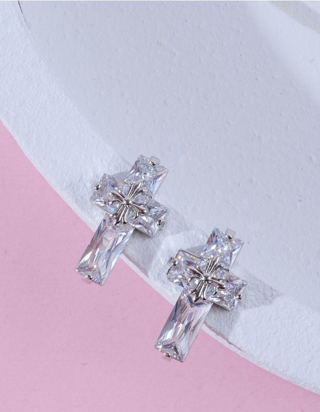 Сережки у вигляді хреста | 262360-05-XX - A-SHOP