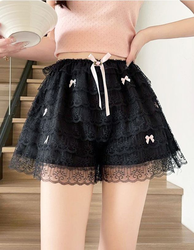 Шорти мереживні з бантами | 265627-02-22 - A-SHOP