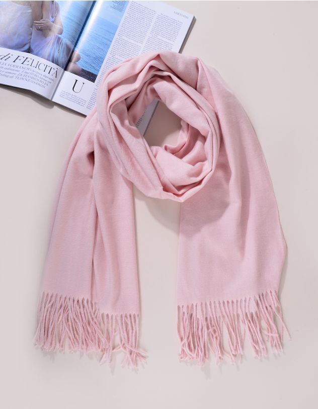Палантин однотонний з китицями | 241857-14-XX - A-SHOP