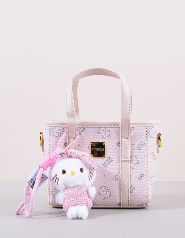 Сумка через плече з брелоком у вигляді Кітті | 264327-71-XX - A-SHOP