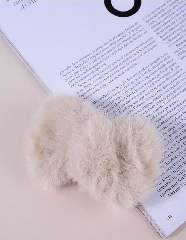 Заколка для волосся хутряна у вигляді банта | 262894-40-XX - A-SHOP