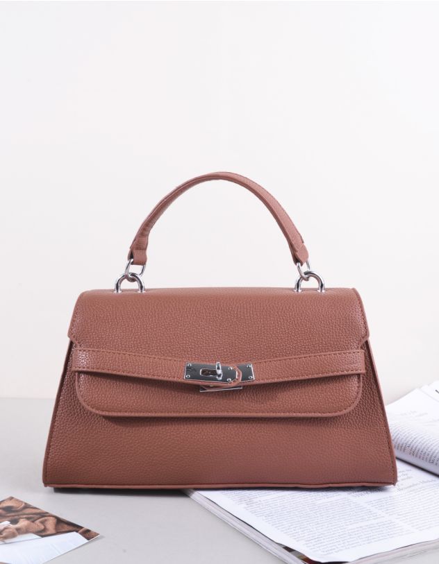 Сумка на довгому ремінці з фурнітурою | 264404-12-XX - A-SHOP