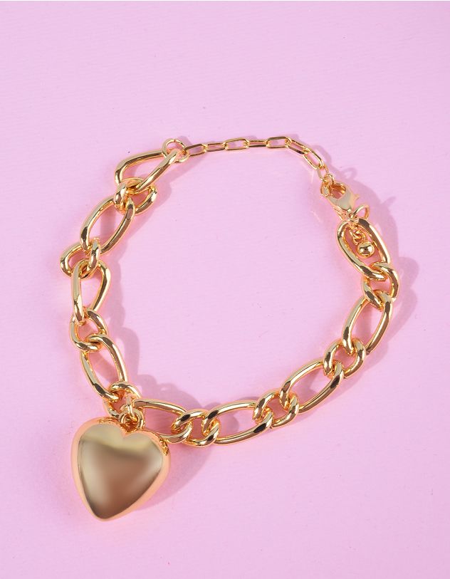 Браслет із ланцюжка з серцем | 265241-04-XX - A-SHOP