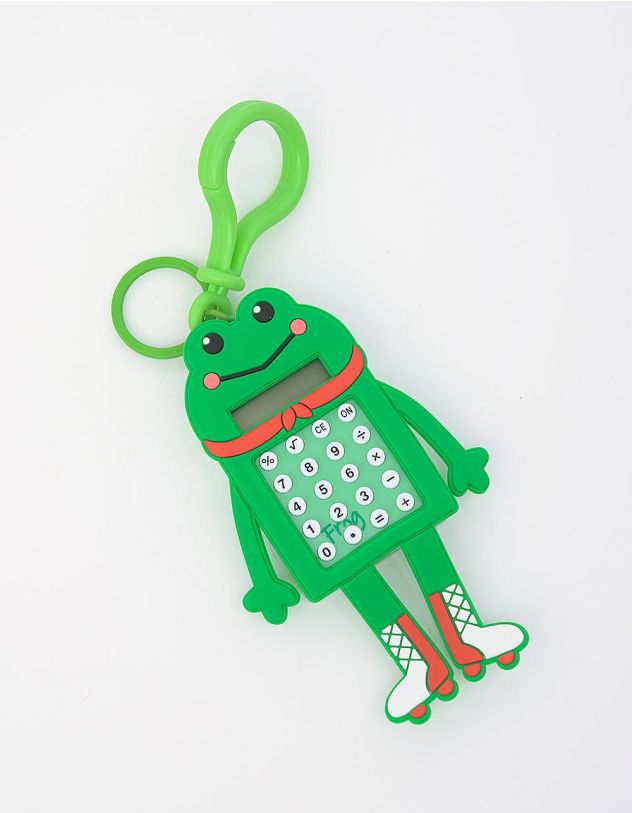 Калькулятор брелок на сумку у вигляді жабки з іграшкою лабіринтом | 249012-15-XX - A-SHOP