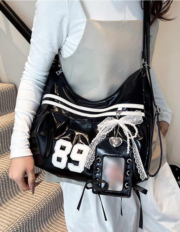 Рюкзак трансформер з бантом із мережива та перлин | 264684-02-XX - A-SHOP