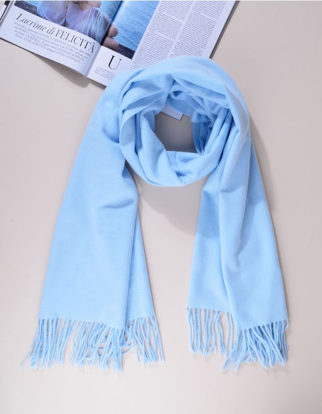 Палантин однотонний з китицями | 241857-18-XX - A-SHOP