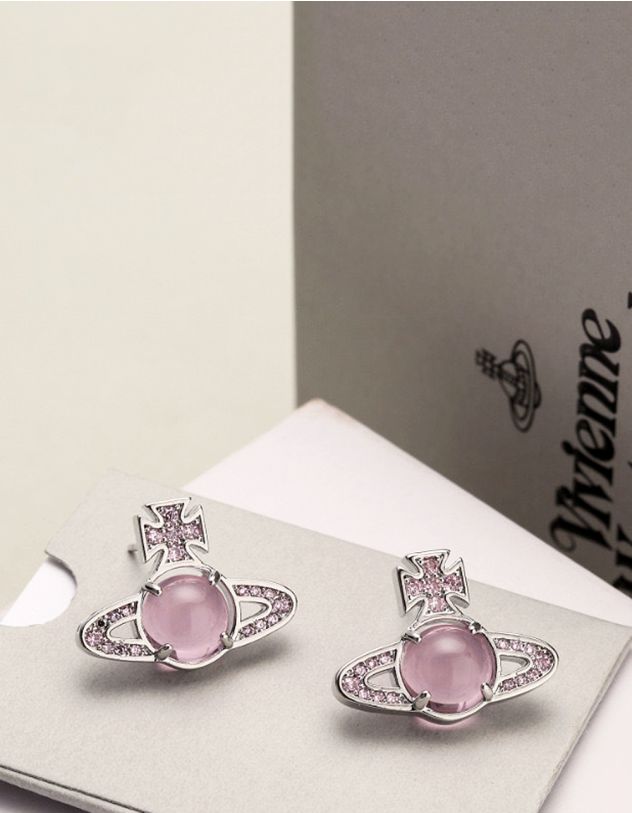 Сережки пусети у вигляді Сатурна | 262912-70-XX - A-SHOP