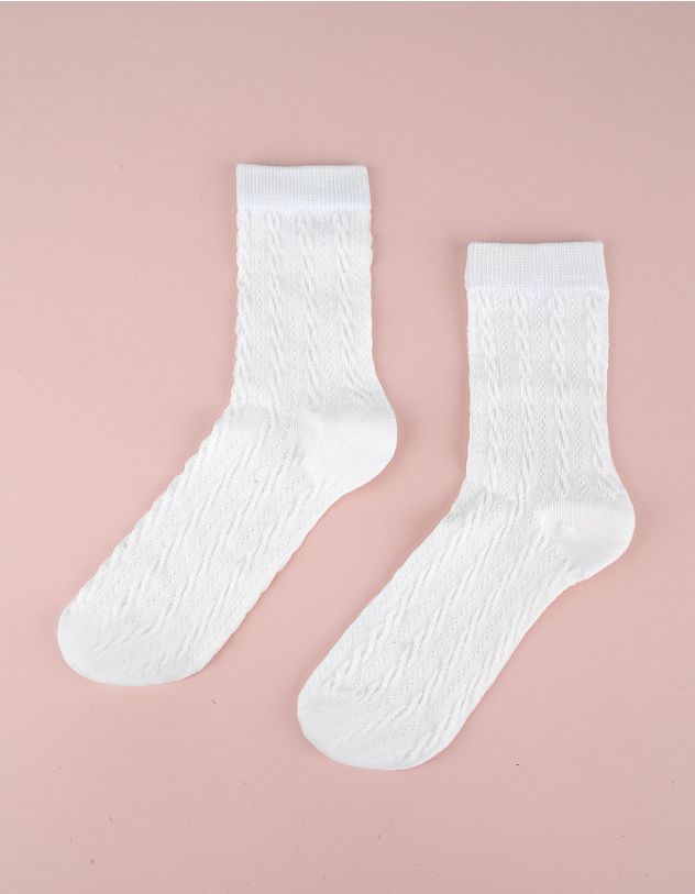 Шкарпетки з плетеним візерунком | 257196-01-71 - A-SHOP