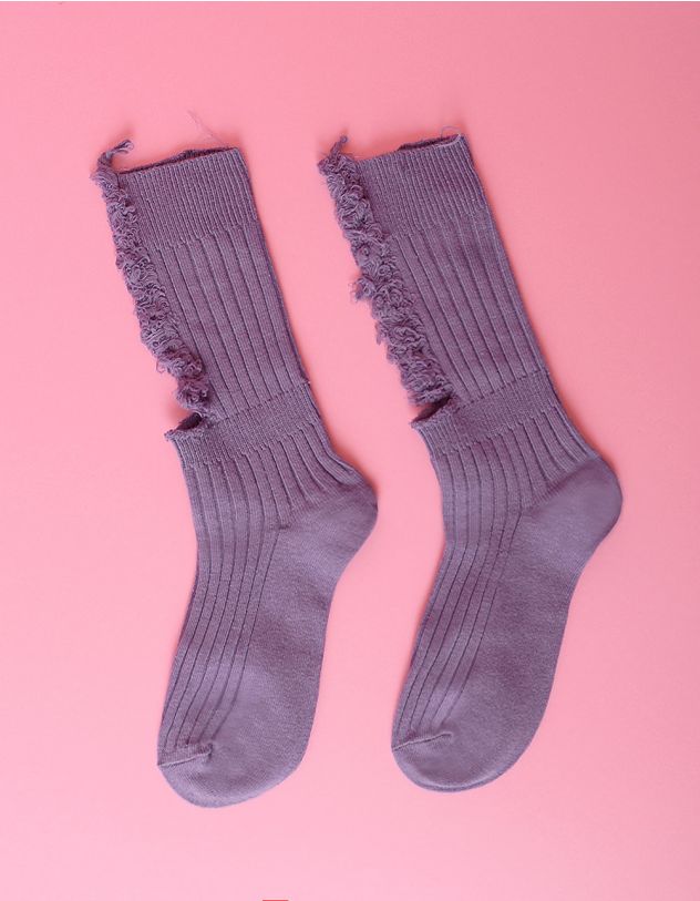 Шкарпетки рвані з вирізами | 254069-35-08 - A-SHOP