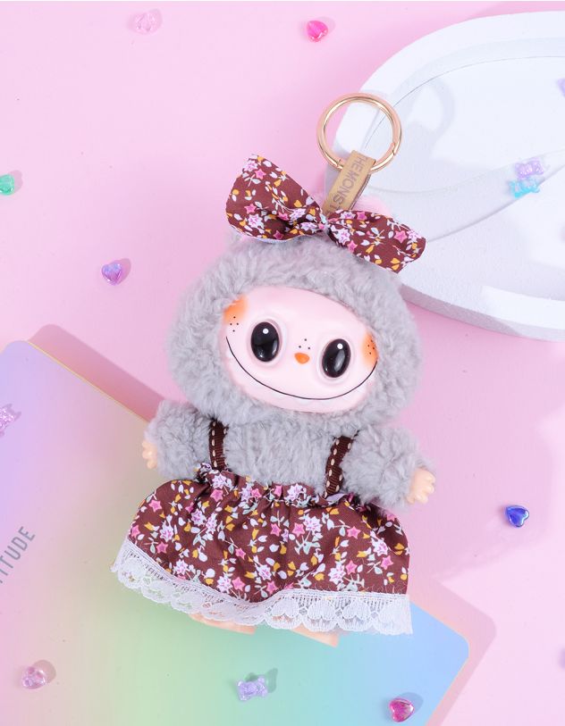 Колекційна фігурка брелок у стилі монстра Лабубу в одязі | 264860 - A-SHOP
