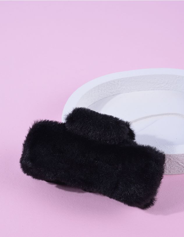 Заколка для волосся крабік хутряна | 263290-02-XX - A-SHOP