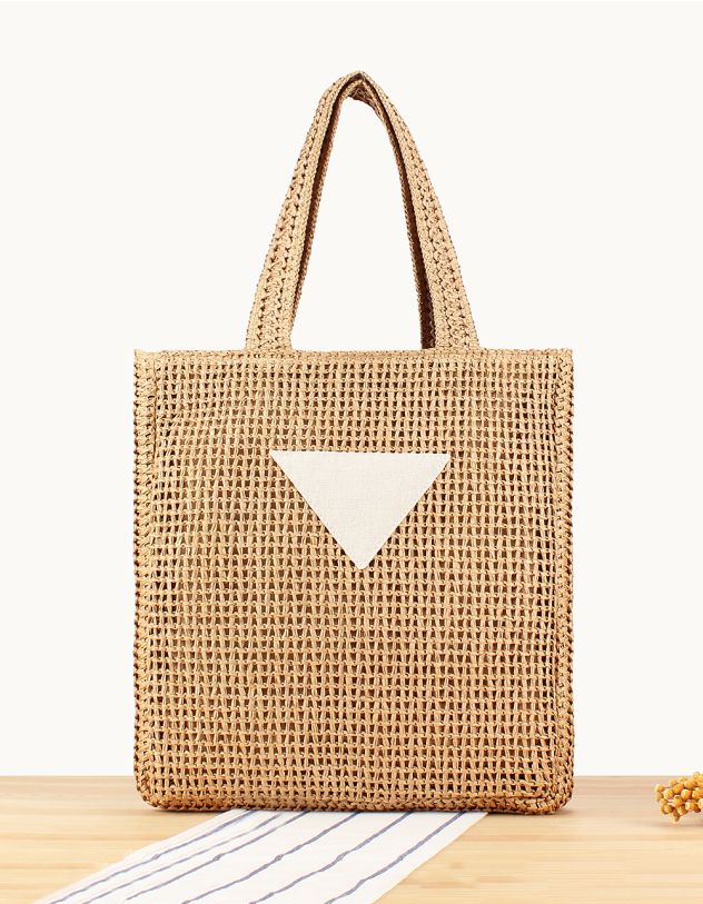 Сумка шопер зі штучної соломи | 264118-34-XX - A-SHOP