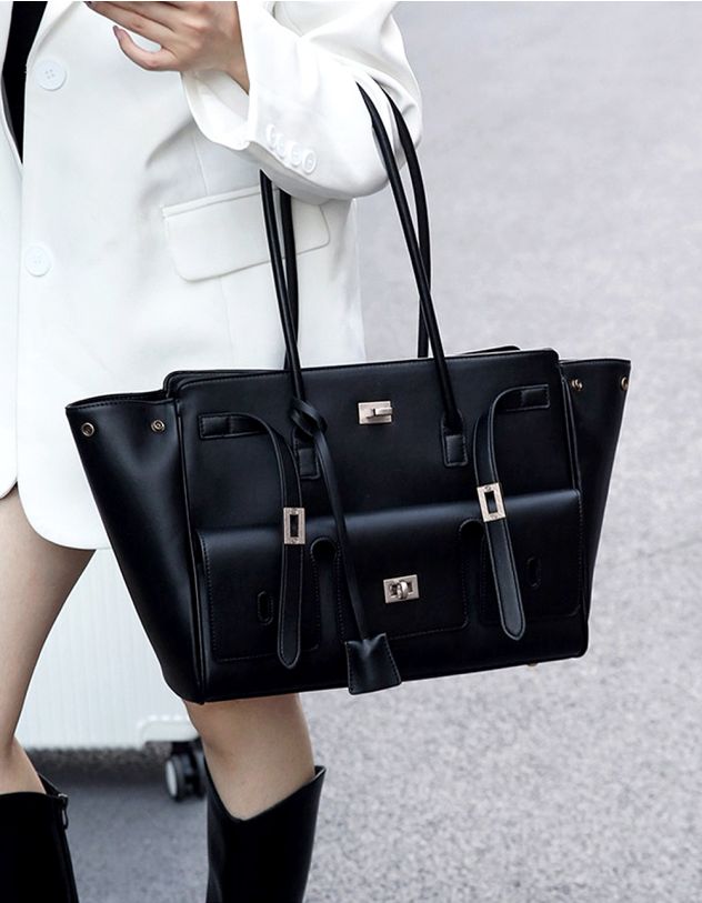 Сумка шопер з кишенями | 263259-02-XX - A-SHOP