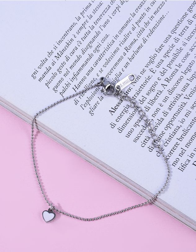 Браслет на руку з підвіскою у вигляді серця | 264314-05-XX - A-SHOP