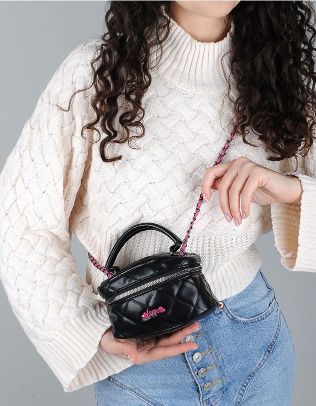 Сумка на ланцюжку у твердому корпусі стьобана | 257732-02-XX - A-SHOP