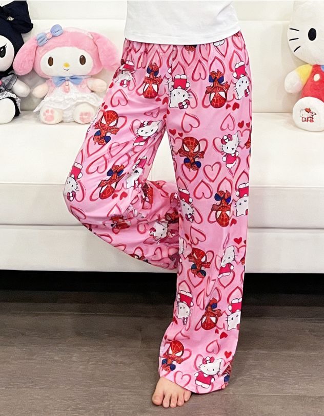 Штани з принтом Кітті | 266459-14-03 - A-SHOP