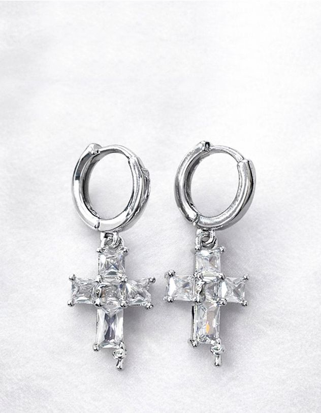 Сережки у вигляді хреста | 265029-05-XX - A-SHOP