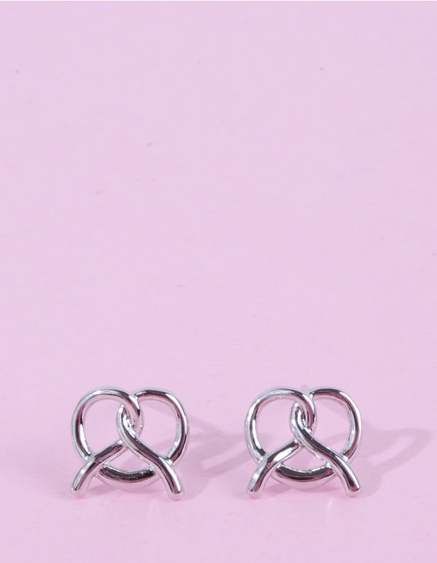 Сережки пусети у вигляді брецеля | 264086-05-XX - A-SHOP