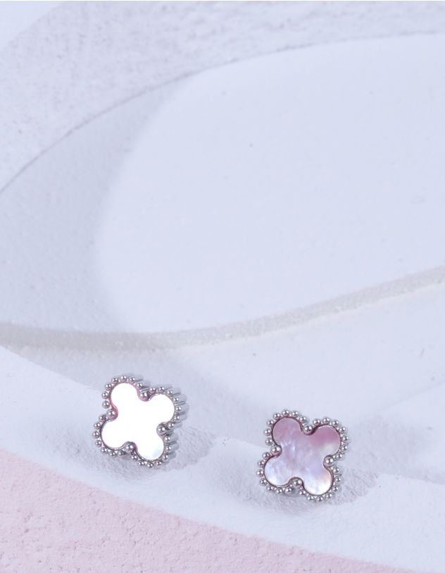 Сережки пусети у вигляді конюшини | 264441-70-XX - A-SHOP